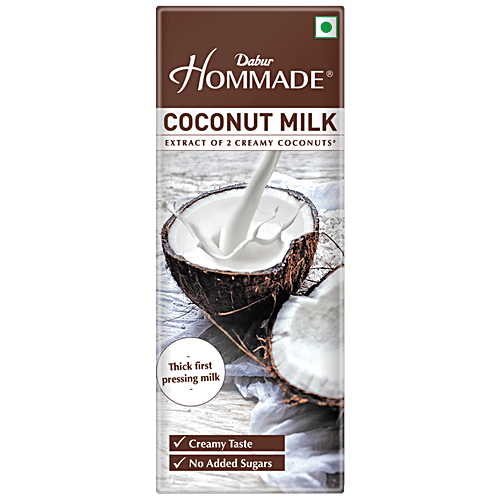Dabur Hommade Coconut Milk - Goodness Of 2 Creamy Coconuts, 200 ml