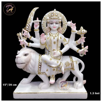 Durga Mata Marble Statue
