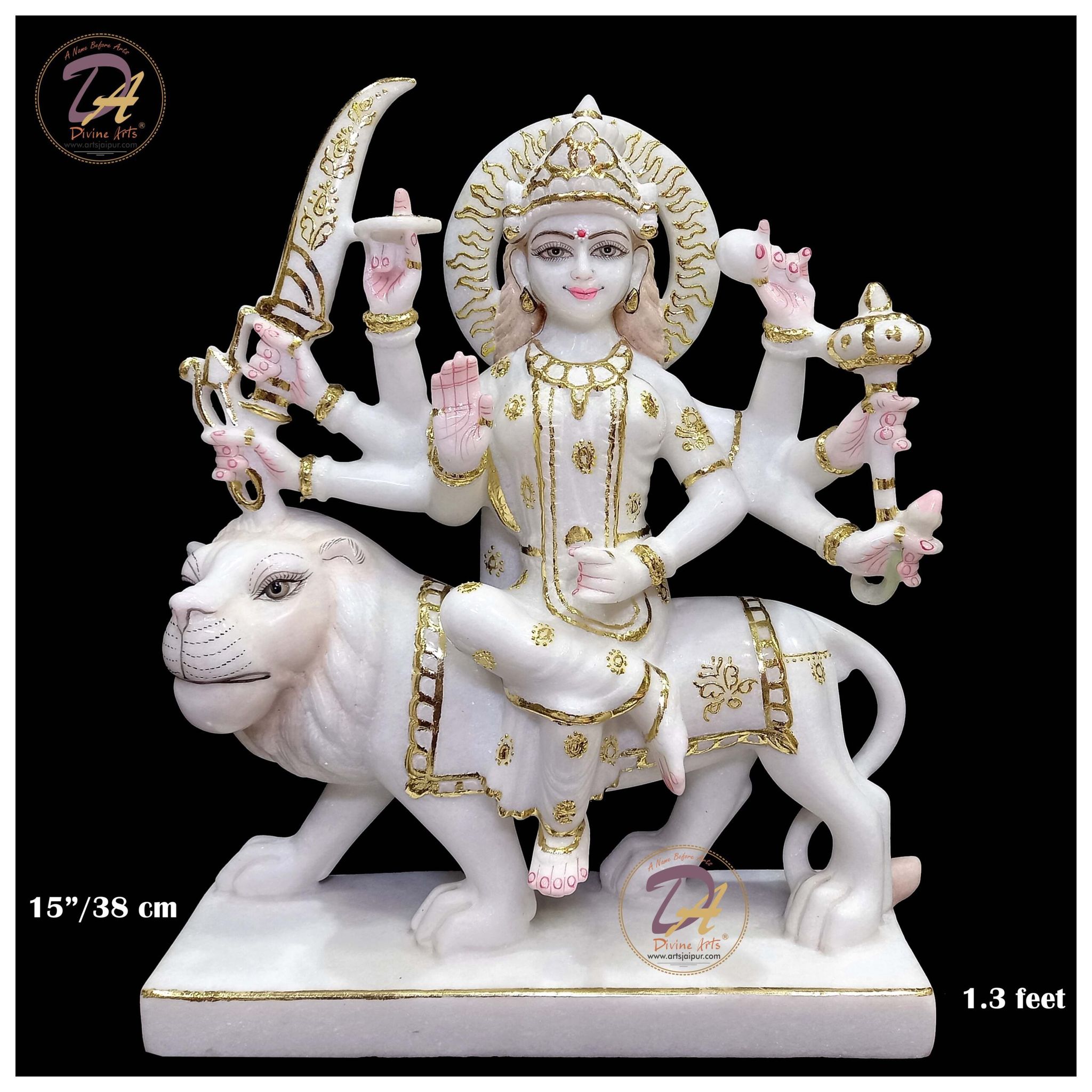 Durga Mata Marble Statue