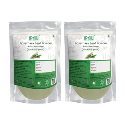 IRAIVI Premium Rosemary Leaf Powder-200g | Potent Natural Botanical Extract | Hair Growth | Tea | Aromatic Uses | Pure Edible Grade Rosemary Powder for Wellness