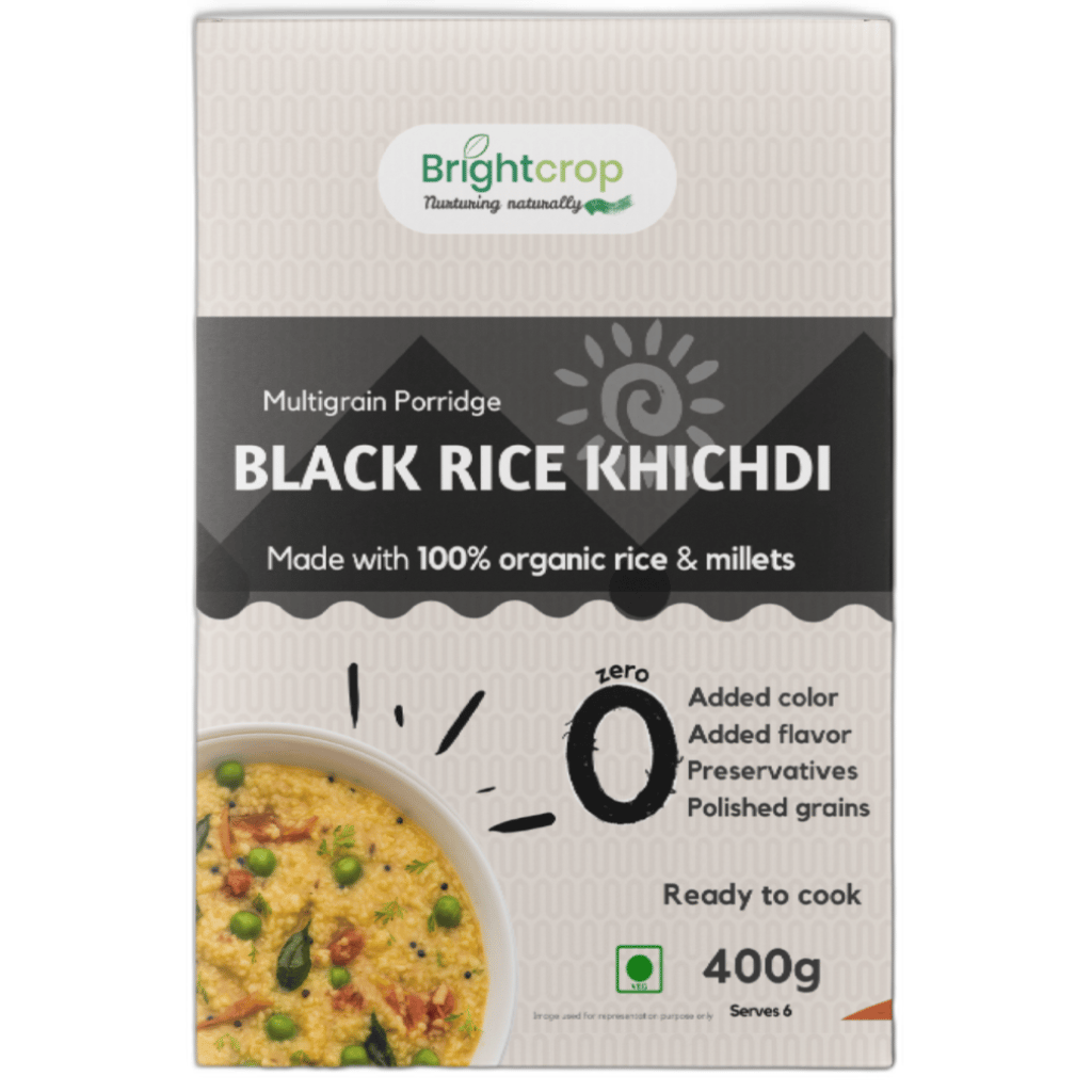 Black Rice Khichdi | Multigrain Porridge (400Gms Pack)