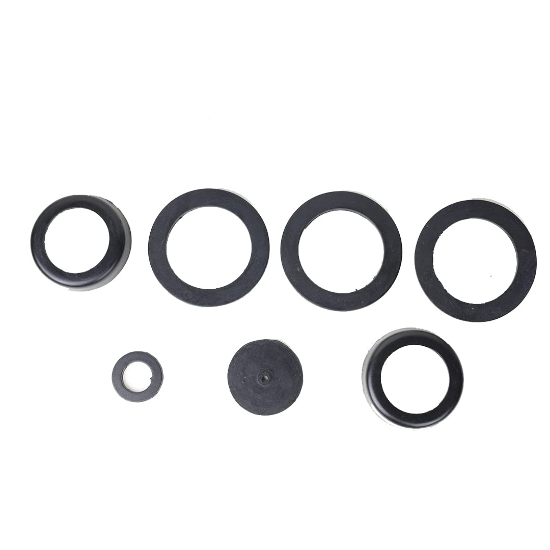 FAIRBIZPS India mark II Handpump Spare Parts, Sealing Rings Rubber 3Pcs, Pump Bucket Rubber 2Pcs, Lower Wall/Rubber Seating Big 1Pc, Upper Wall/Rubber Seating 1Pc