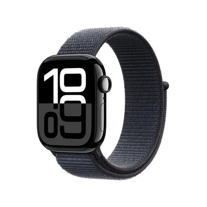 Apple Watch Series 10 GPS 42mm Jet Black Aluminium Ink Sport Loop