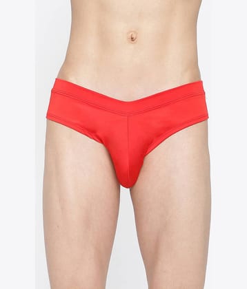 La Intimo Pack of 1 Polyester Briefs For Men's ( Red )