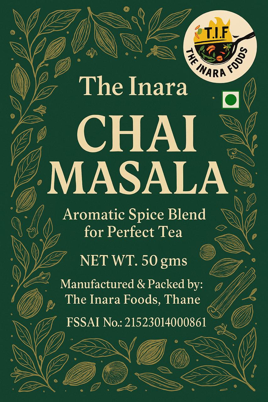 The Inara Foods Masala Chai Premix Instant Spiced Tea Mix Aromatic Indian Spices 250g Pack