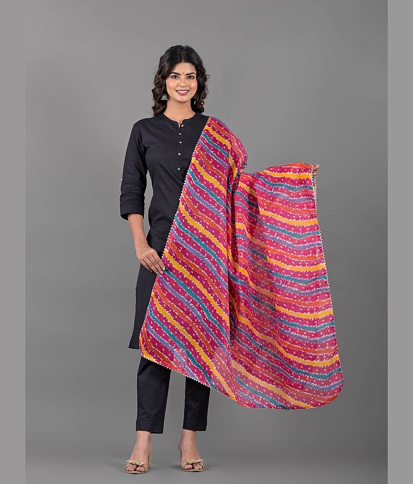 Anjaneya Creations Multicolor Cotton Blend Women's Dupatta - ( Pack of 1 )