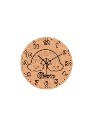 Dbeautify's DIY MDF Rainbow Wall Clock