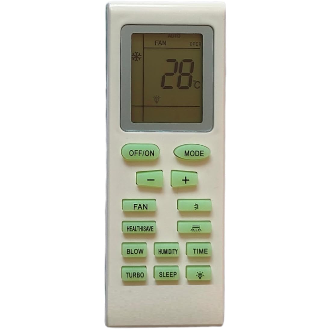 Upix AC Remote No. 18 (No Backlight), Compatible/Replacement for Croma AC Remote Control (Exactly Same Remote Will Only Work)