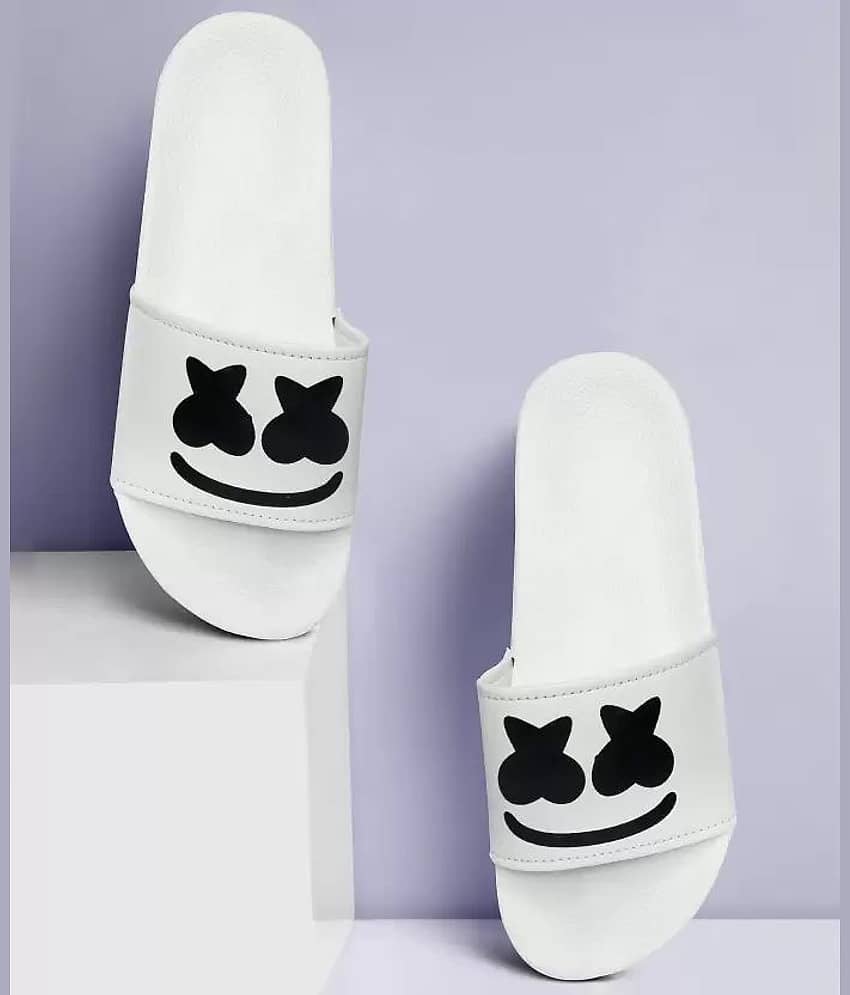 PERY PAO White Men's Slide Flip Flop