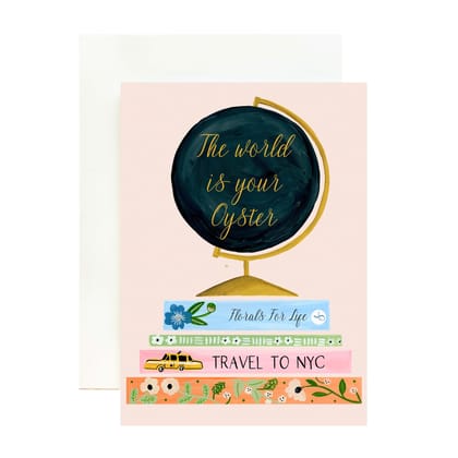 World is your Oyster Greeting Card