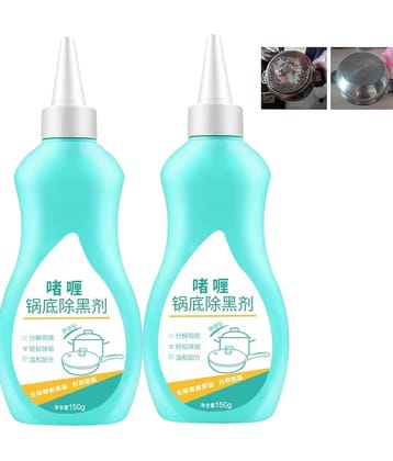 Magic Gel Cleaner for Pots and Pans, Strong Decontamination and Rust Remover for Kitchen Utensils, Break Down Oil Stains