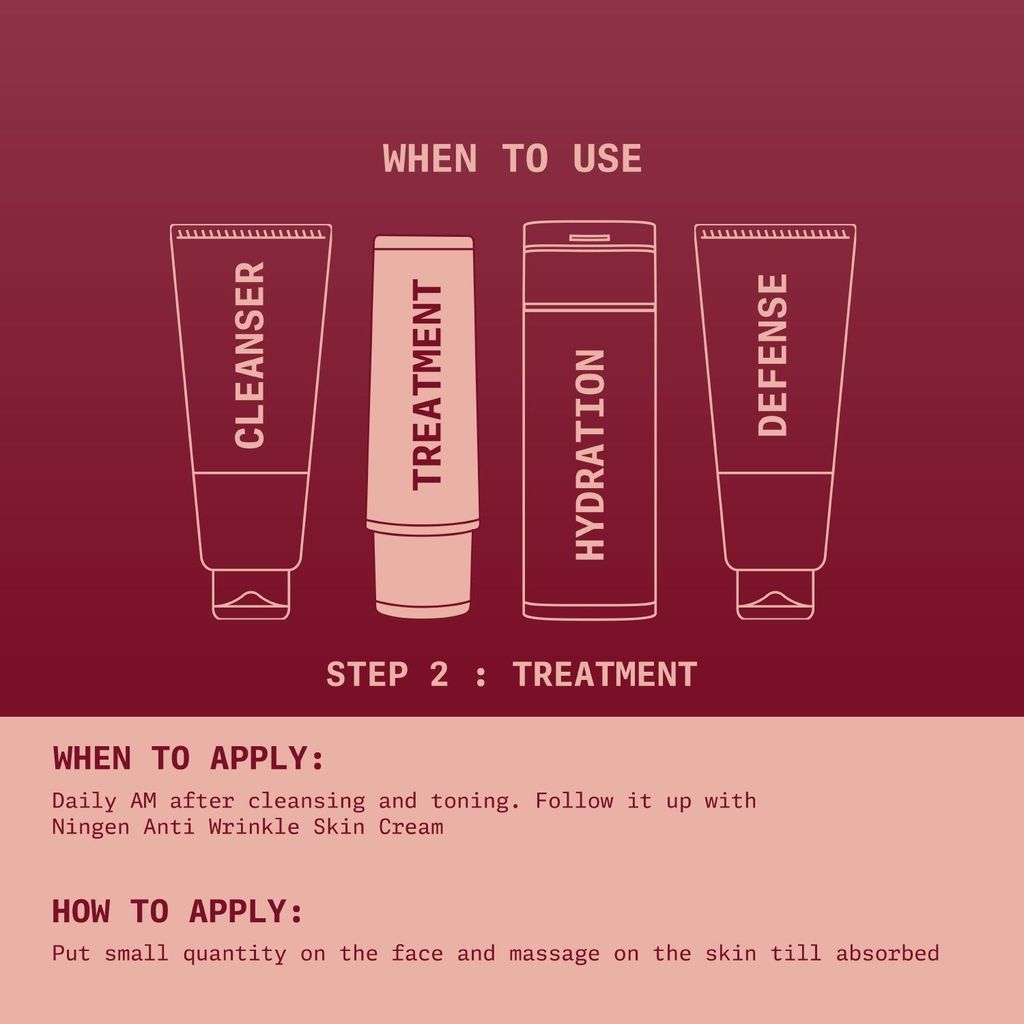 Ningen Rosehip Face serum I Goodness of Ginger, Guava, Vitamin-C I Dermatologically Tested, Paraben Free I Helps Reduce Fine Lines, Improve Overall Skin Texture I 50g