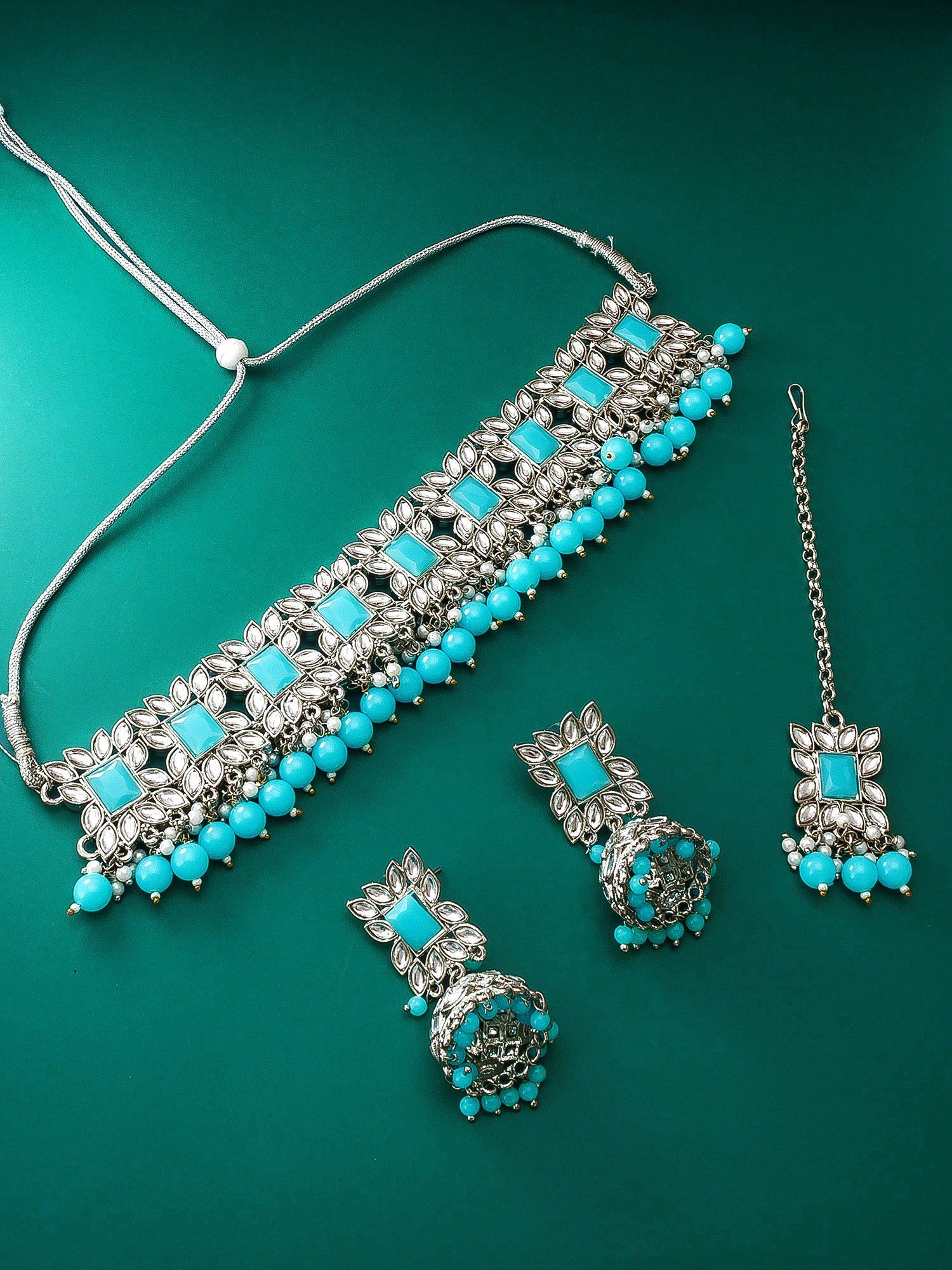 Morison Luxurious Gold Necklace and Earrings Set  Crafted for Elegance
