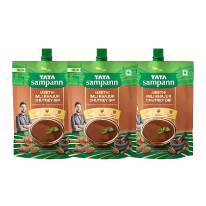 Tata Sampann Meethi Imli Khajur Chutney 600g (200gm x 3)