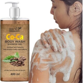 Broer Premium Co-Ca Body Wash Infused with Coffee Beans & Oil | No Sulphate & Paraben (400 ml)