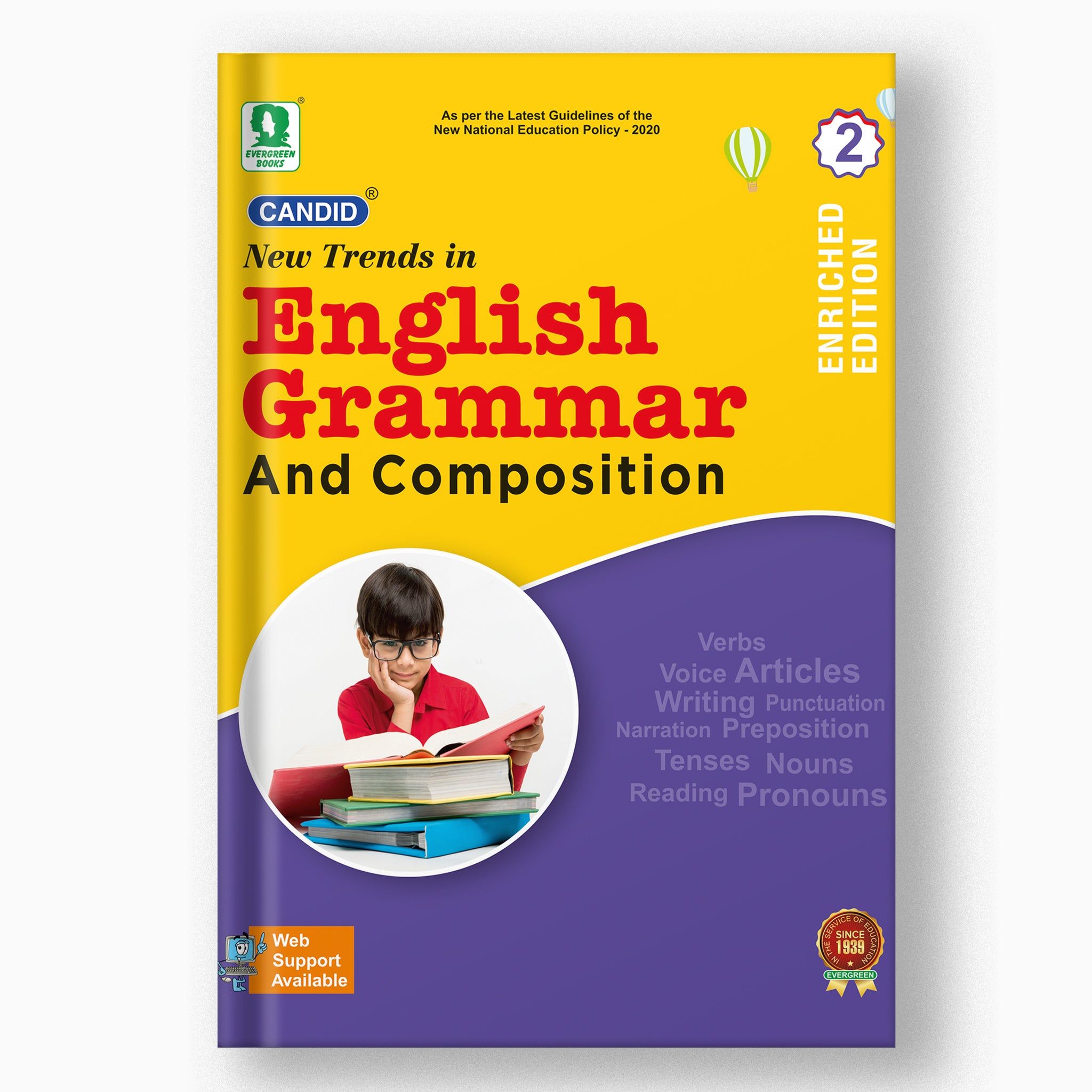 Candid New Trends in English Grammar and Composition - 2-Grade 02 / English