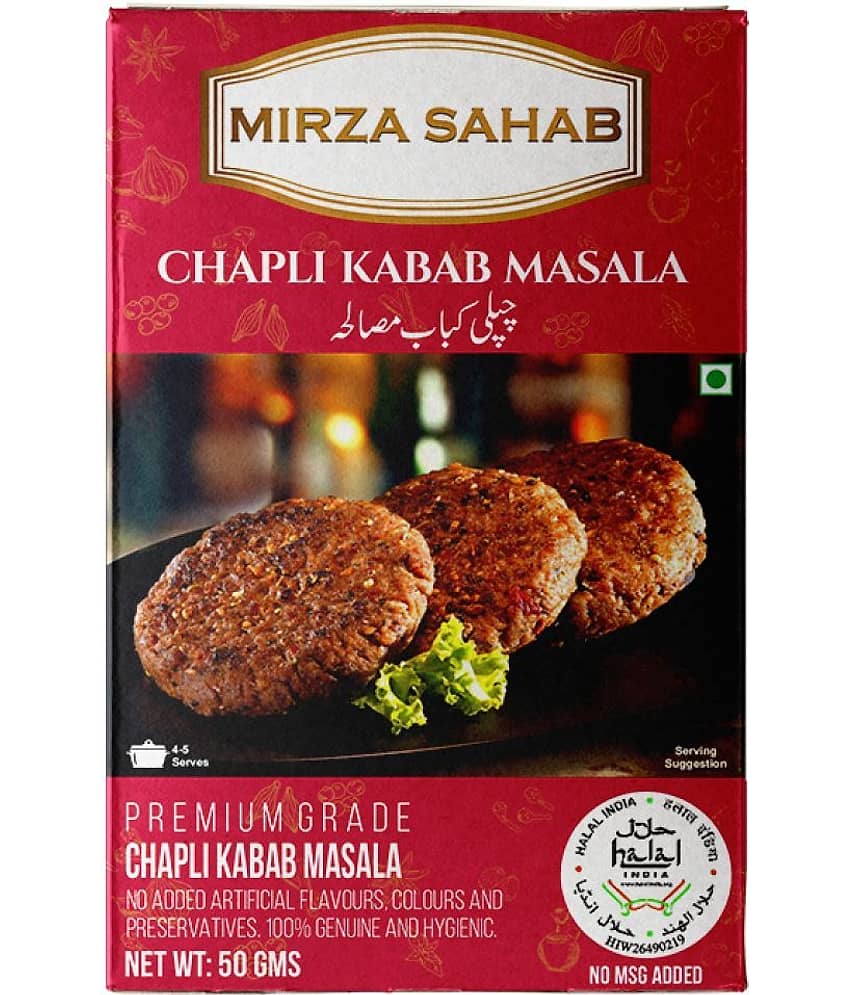Mirza Sahab Chapli Kabab Masala Instant Mix 50 gm Pack of 4