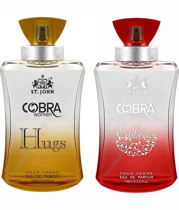 ST.JOHN Cobra Hugs & Embrace Long Lasting Perfume For Men 100ml For Men (200ml) - Pack of 2