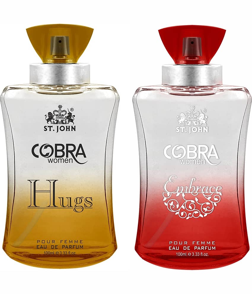 ST.JOHN Cobra Hugs & Embrace Long Lasting Perfume For Men 100ml For Men (200ml) - Pack of 2