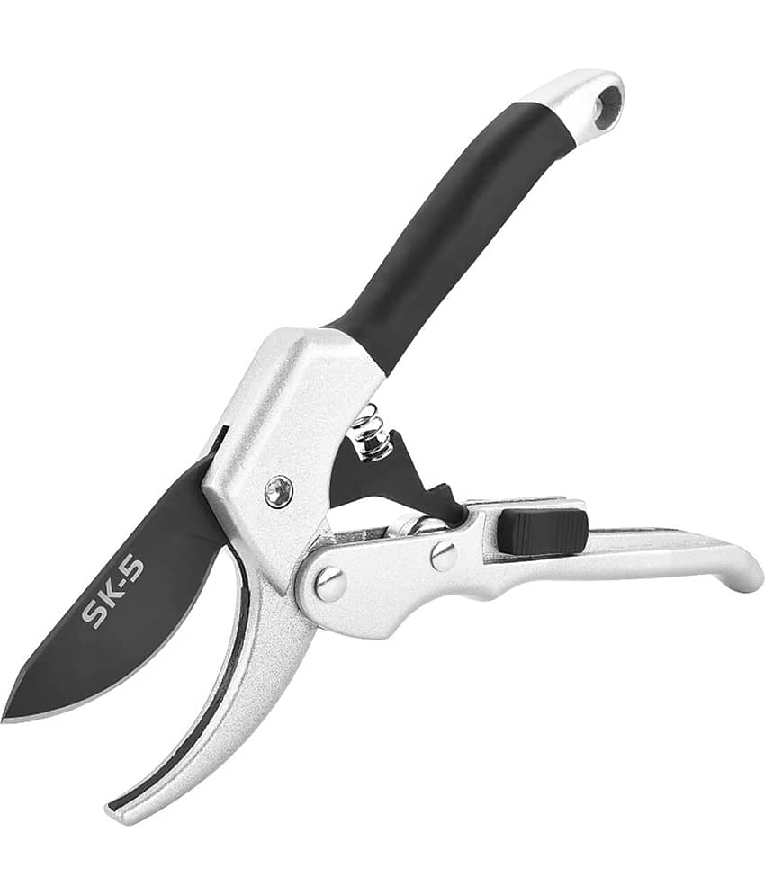 Garden Scissor SK-5, Anvil Pruning Shears Cutter, Anti Slip Rubber Handles, Heavy Duty Gardening Cutter, Used For Trimming,Cutting Rose,Plants, (1 pcs)(14 x 20 cm)