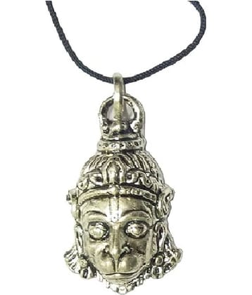 Hare Krishna Food For Soul Hanuman Locket | Lord Hanuman Ji Face Locket 1 Mukhi Mala ( Pack of 1 )