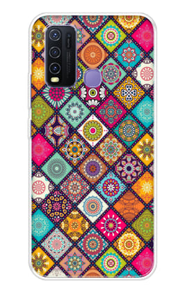 Multicolor Mandala Soft Cover for Vivo Y50