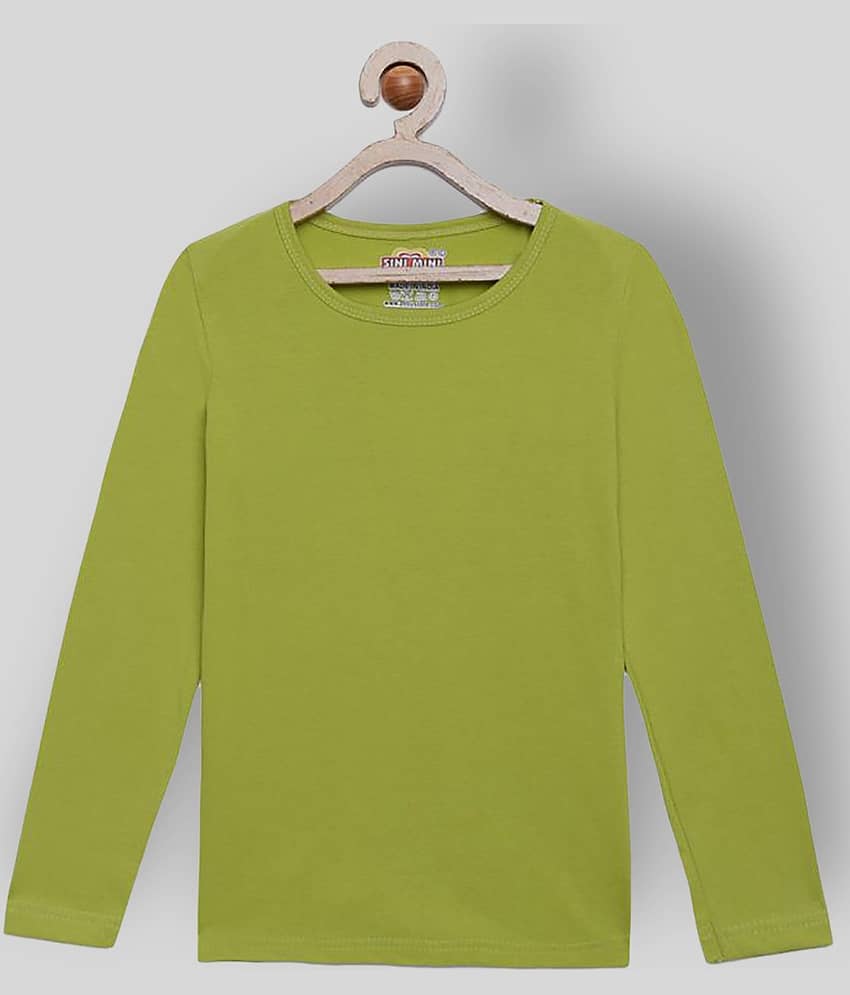 Sini Mini Pack of 1 Girls 100% Cotton T-Shirts ( Multicolor )