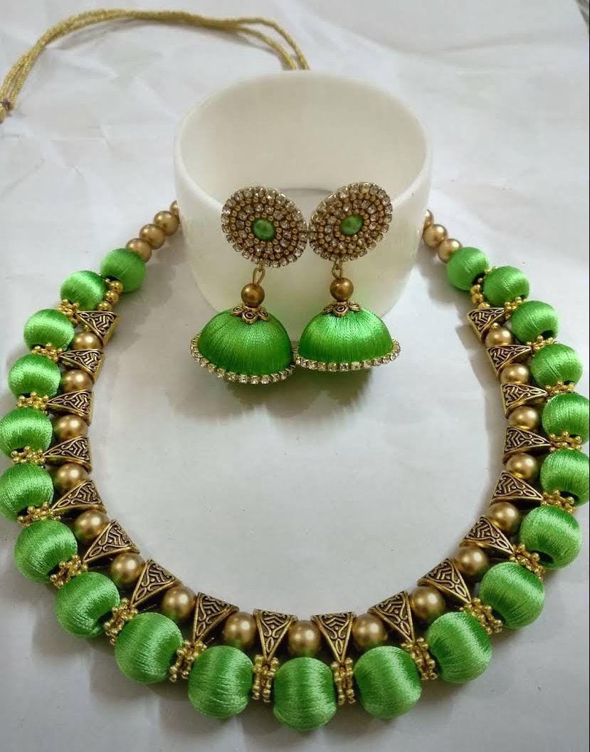 Royal Silk Thread Jewelry Set