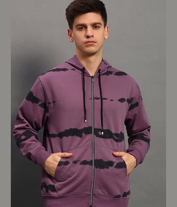 stelvin Cotton Blend Hooded Men's Sweatshirt - Purple ( Pack of 1 )