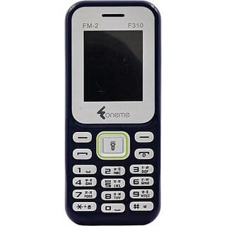 Oneme F310 (Dual Sim, 4.57 Cm (1.8 Inch) Display, 1100 Mah Battery, Black)