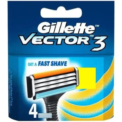 Gillette vector3 fast shave 4 cartridges