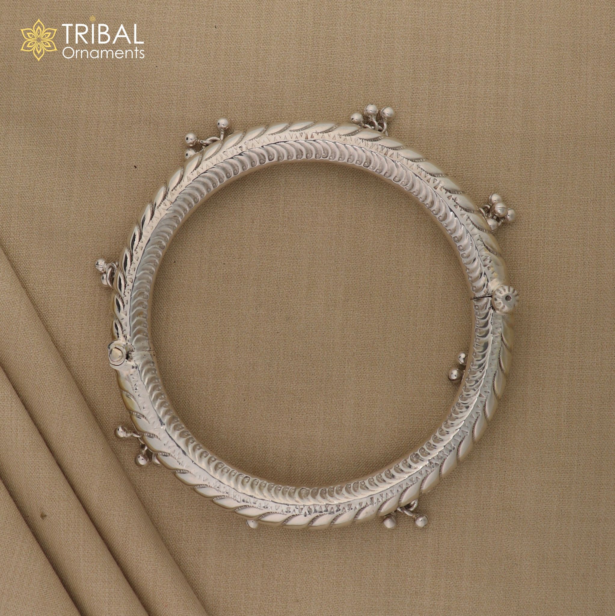 925 pure silver Vintage antique design handmade gorgeous oxidized foot kada ankle bracelet tribal ethnic silver jewelry nsfk108-single