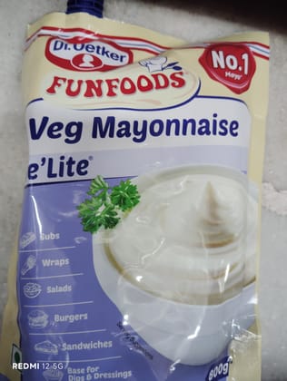 Funfood veg mayonnaise de lite 800g