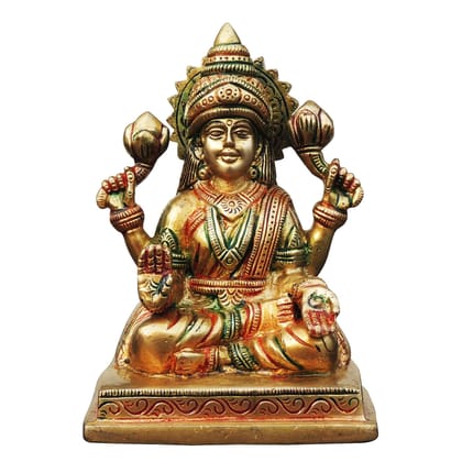 Brass Showpiece Laxmi Ji God Idol Statue (BSMAS1746 L)