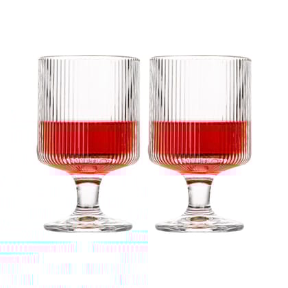 Drinking Wine Glasses | 240 ML | Premium, Champagne, Crystal, Vintage, Italian Glass Mug | Perfect for Home, Bar, Casino Party |