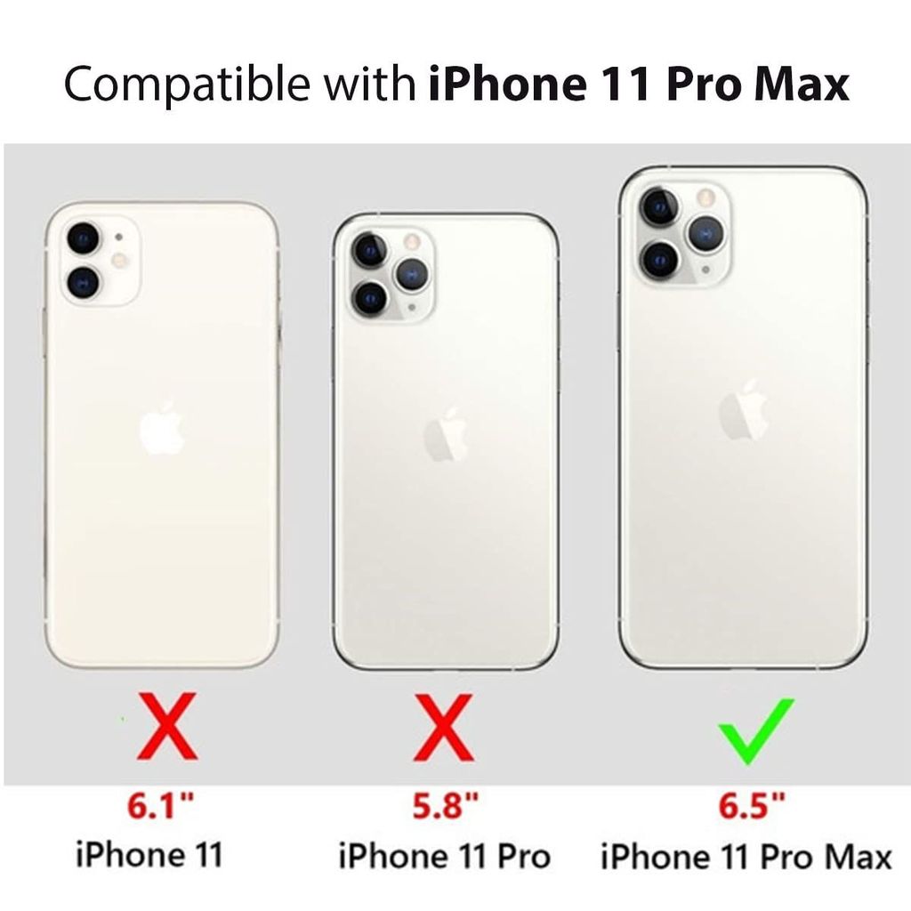 LIRAMARK Magnetic MagSafe Compatible Protective Clear Case for Apple iPhone 11 Pro Max (Transparent)