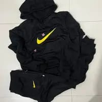 *Premium "Hoodie + Lower" Winter Tracksuits*  ( Black, Size -  XXS )