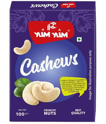 YUM YUM Premium Raw Cashews Nut (Kaju) 100 g Dry Fruits