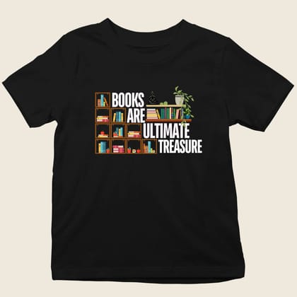 KIDS TEE BOOK ARE THE ULTIMATE TREASURE STEPS-Black / 0-12 M (20")