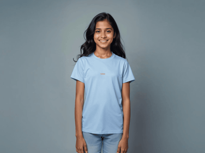 Taarak Mehta ka Ooltah Chashmah| Teens Blue Printed Regular Fit T-Shirts (JABARJAST)