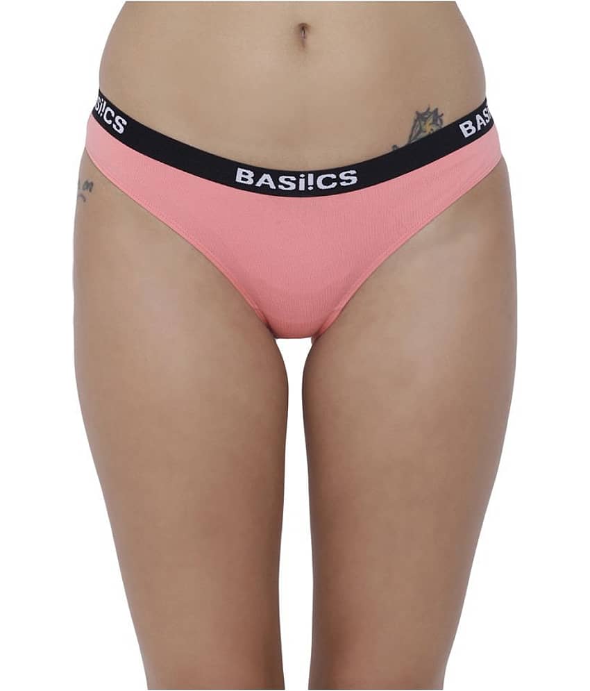 BASIICS By La Intimo Cotton Women's Briefs ( Orange )