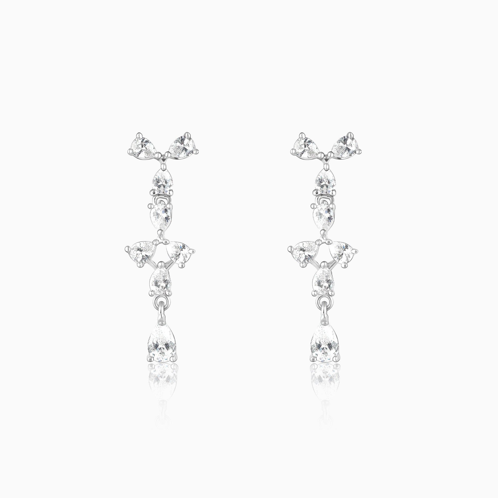 Silver Sparkling Beauty Earrings