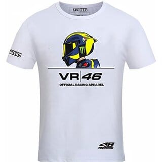 Fastbend Mens White Printed Cotton Blend Round Neck T-Shirt