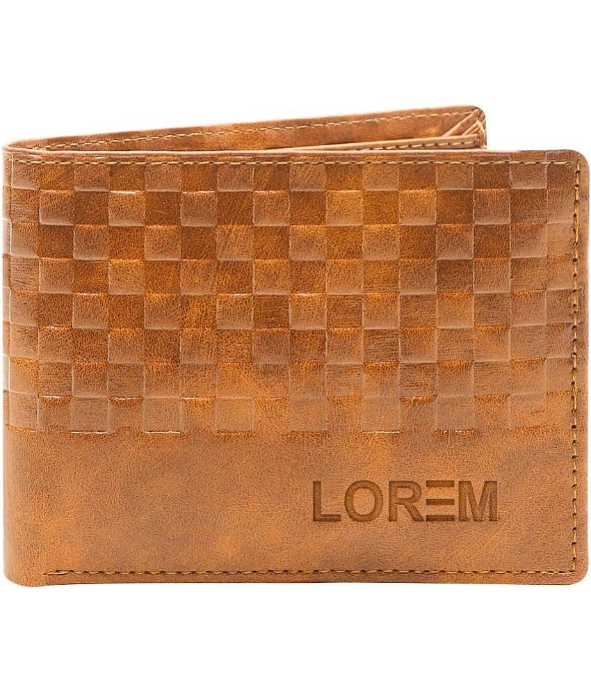 Lorem - Brown Faux Leather Men's Regular Wallet ( Pack of 1 )