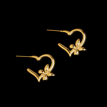 Love Bloom Earrings-Gold