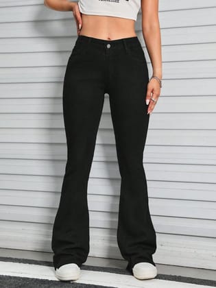 Bellbum Bell Bottom Jeans Light Black Denim-24