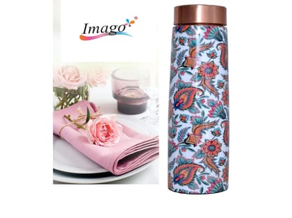 Imago Tower White Flower Copper Bottle 1L Imago Tower White Flower Copper Bottle 1L
