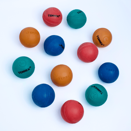 Cricket Rubber Ball (Pack of 12) - T Ball-Season Design / Assorted