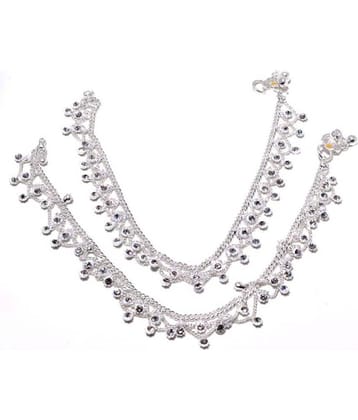 Jewar Anklet Silver Plated Payal Jewelry 54330