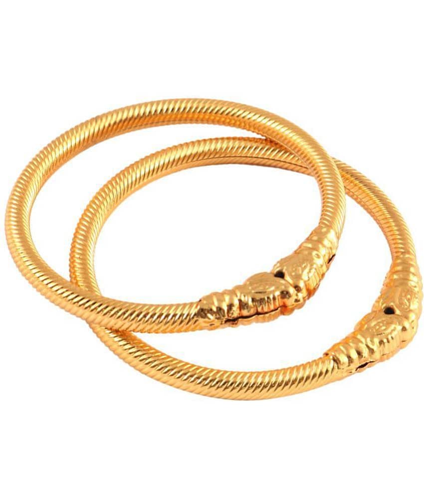 Jewar Mandi - Gold Kada ( Pack of 2 )